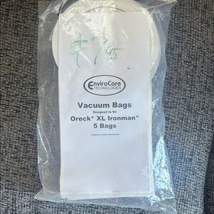 EnviroCare  vacuum bags fits ORECK XL 5 bags